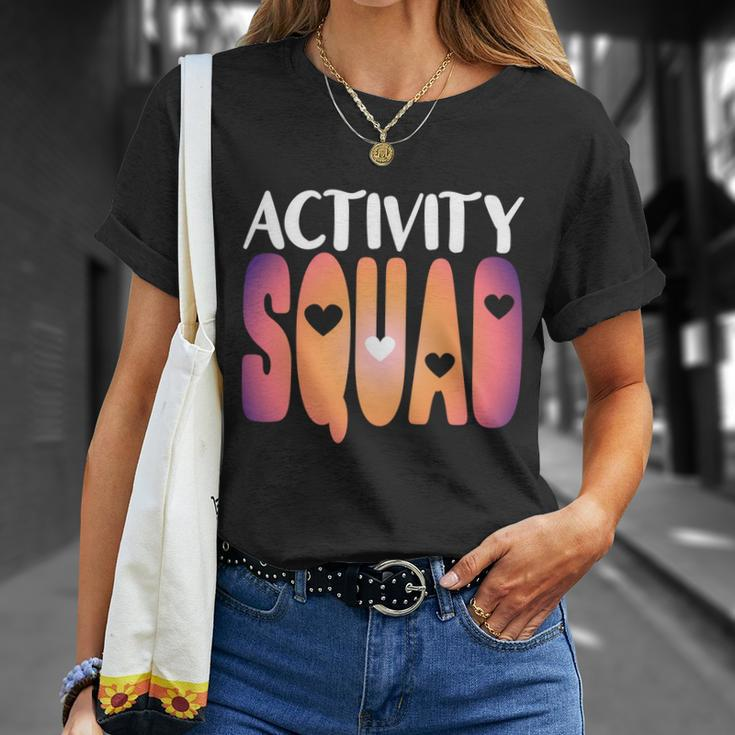 Activity Squad Activity Director Activity Assistant Gift V2 Unisex T-Shirt Gifts for Her