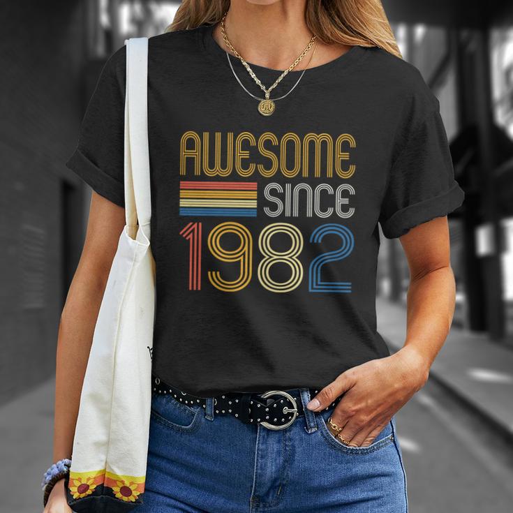 Awesome Since 1982 40Th Birthday V2 Unisex T-Shirt Gifts for Her