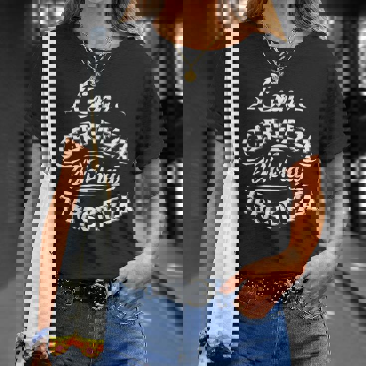 With Beer There Is No Sadness Con Cerveza No Hay Tristeza T-shirt Gifts for Her
