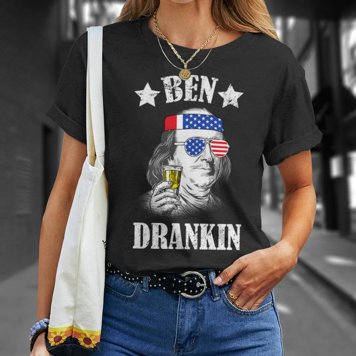 Ben Drankin Usa Patriotic Tshirt Unisex T-Shirt Gifts for Her