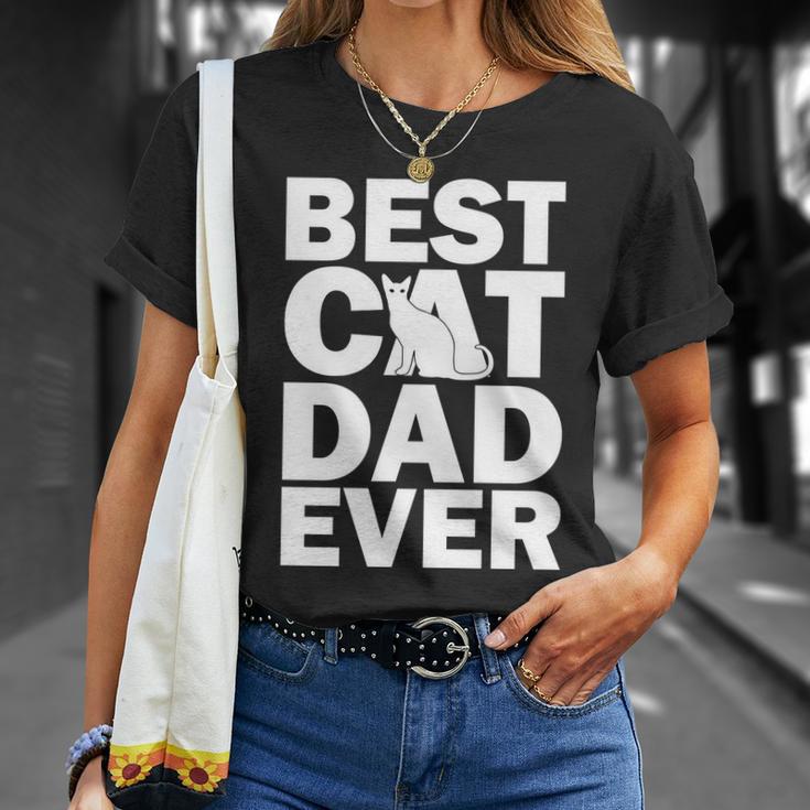 Best Cat Dad Ever Tshirt Unisex T-Shirt Gifts for Her