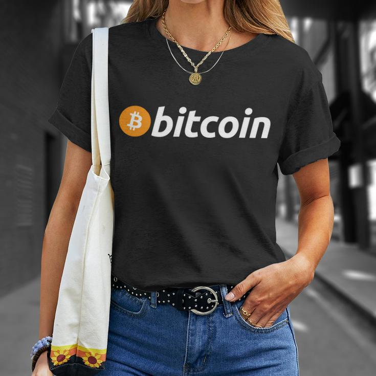Bitcoin Logo Tshirt Unisex T-Shirt Gifts for Her