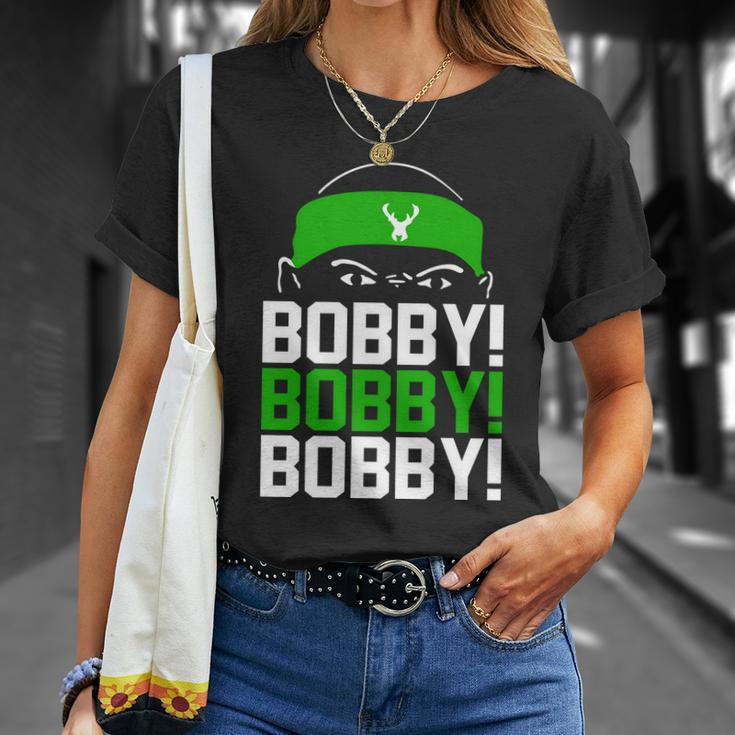 Bobby Bobby Bobby Milwaukee Basketball Bobby Portis Tshirt Unisex T-Shirt Gifts for Her