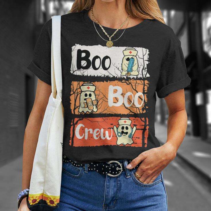 Boo Crew Team Nursing Lpn Cna Healthcare Nurse Halloween Unisex T-Shirt Gifts for Her