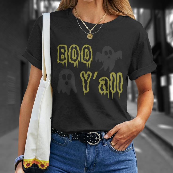 Boo Yall Ghost Boo Halloween Quote Unisex T-Shirt Gifts for Her