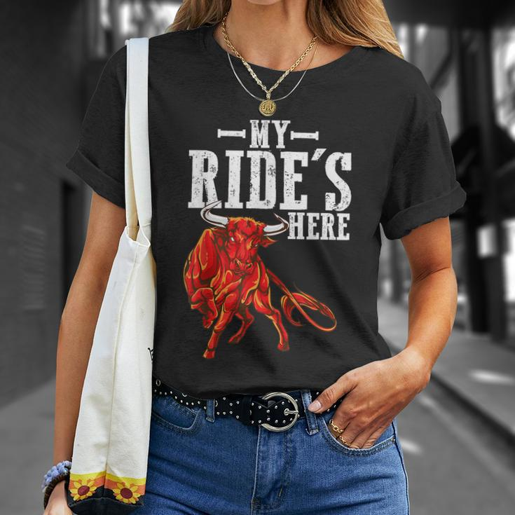 Bull Riding Pbr Rodeo Bull Riders For Western Ranch Cowboys Unisex T-Shirt Gifts for Her