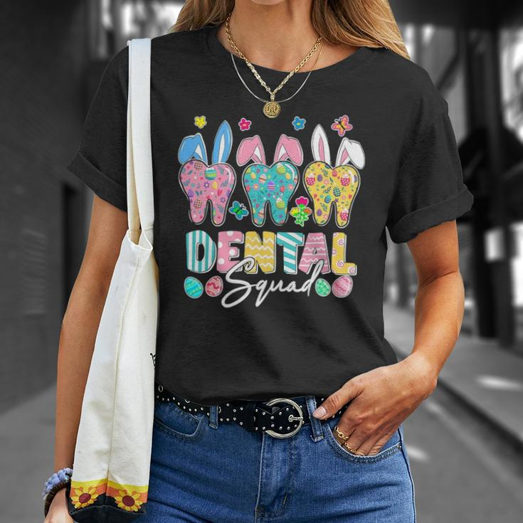 Bunny Ears Cute Tooth Dental Squad Dentist Easter Day Unisex T-Shirt Gifts for Her