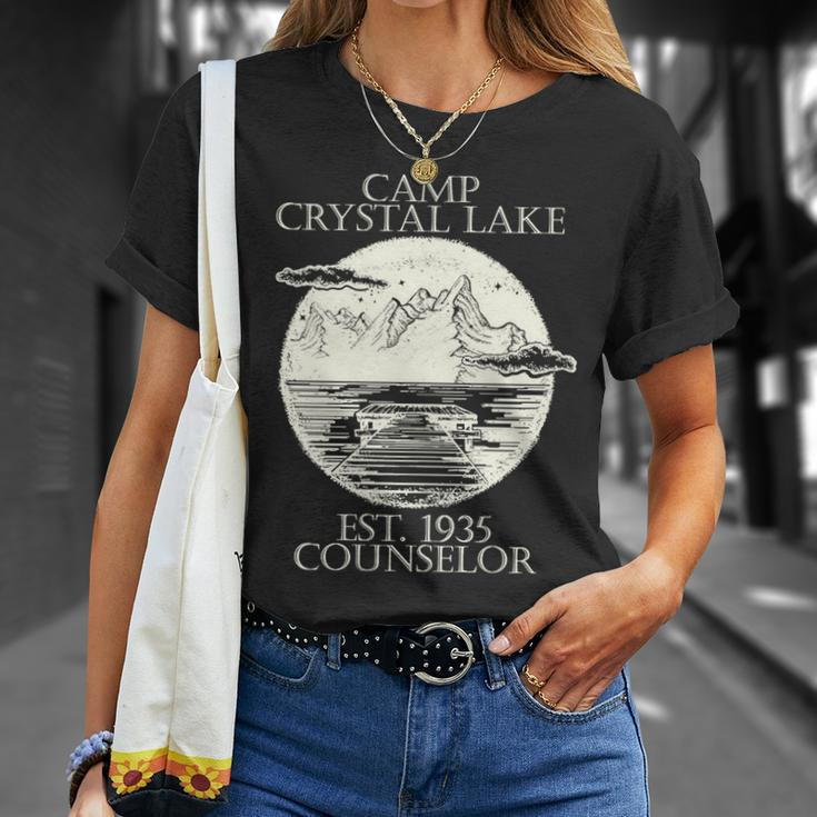 Camp Crystal Lake Counselor Tshirt Unisex T-Shirt Gifts for Her