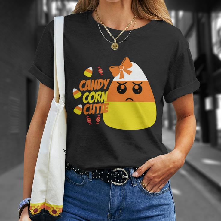 Candy Corn Cutie Halloween Quote V2 Unisex T-Shirt Gifts for Her