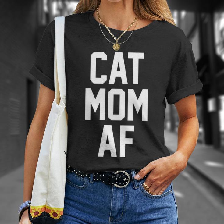 Cat Mom Af Gift For Cat Moms Of Kitties Unisex T-Shirt Gifts for Her