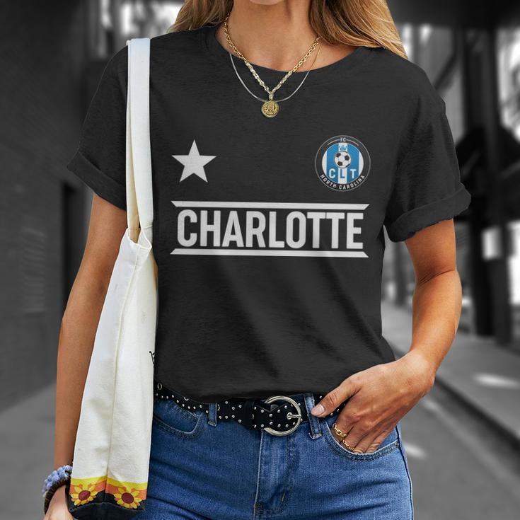 Charlotte North Carolina Soccer Jersey Unisex T-Shirt Gifts for Her