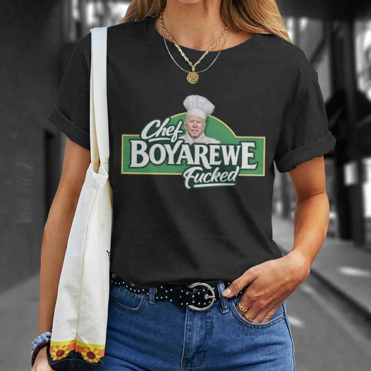 Chef Boyarewe Fucked Funny Anti Biden V2 Unisex T-Shirt Gifts for Her