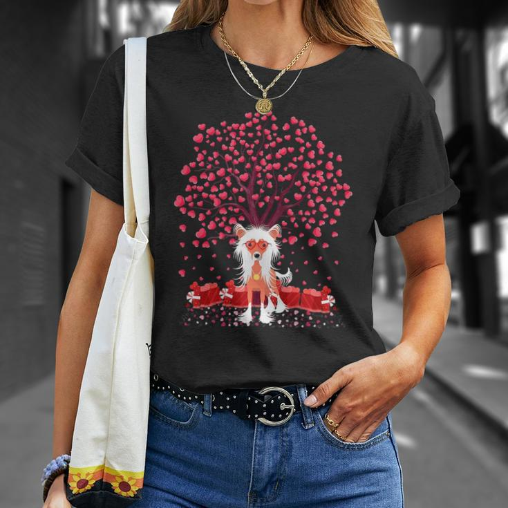 Chinese Crested Dog Lover Chinese Crested Valentine&8217S Day Unisex T-Shirt Gifts for Her