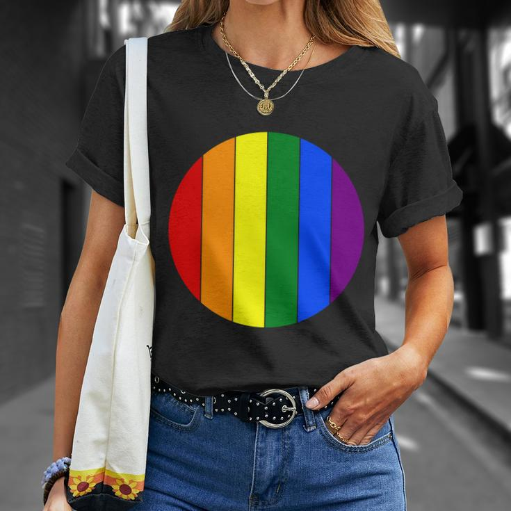 Circle Lgbt Gay Pride Lesbian Bisexual Ally Quote Unisex T-Shirt Gifts for Her