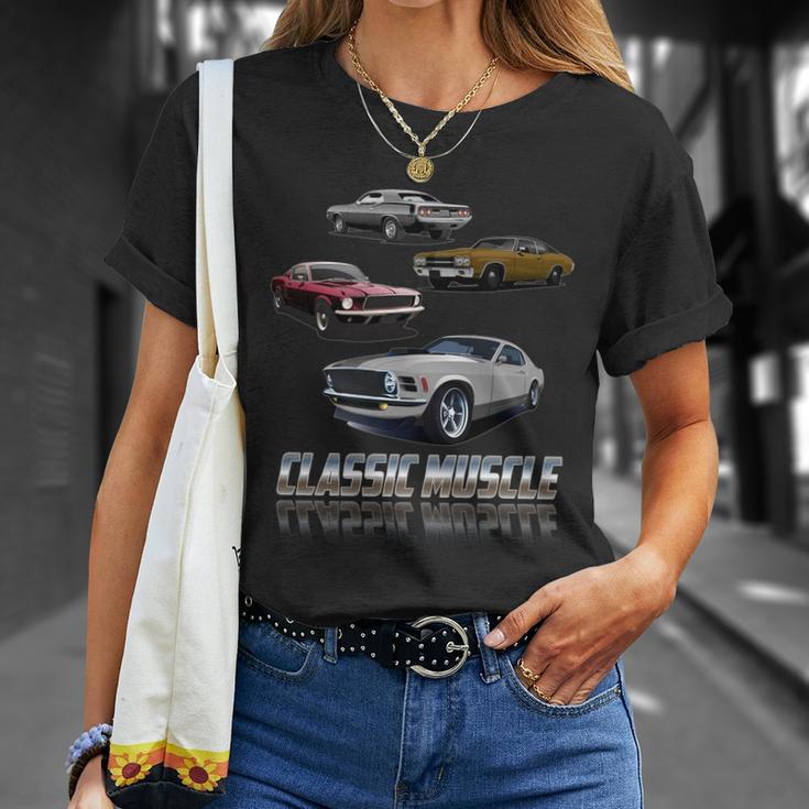 Classic Muscle Classic Sports Cars Tshirt Unisex T-Shirt Gifts for Her