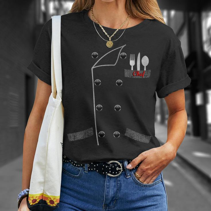 Cool Chef Cook Uniform Diy Halloween Party Easy Costume Unisex T-Shirt Gifts for Her