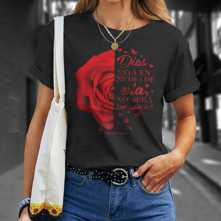 Cute Christian S Women Mom Her Kids Spanish Bible Verse Unisex T-Shirt Gifts for Her