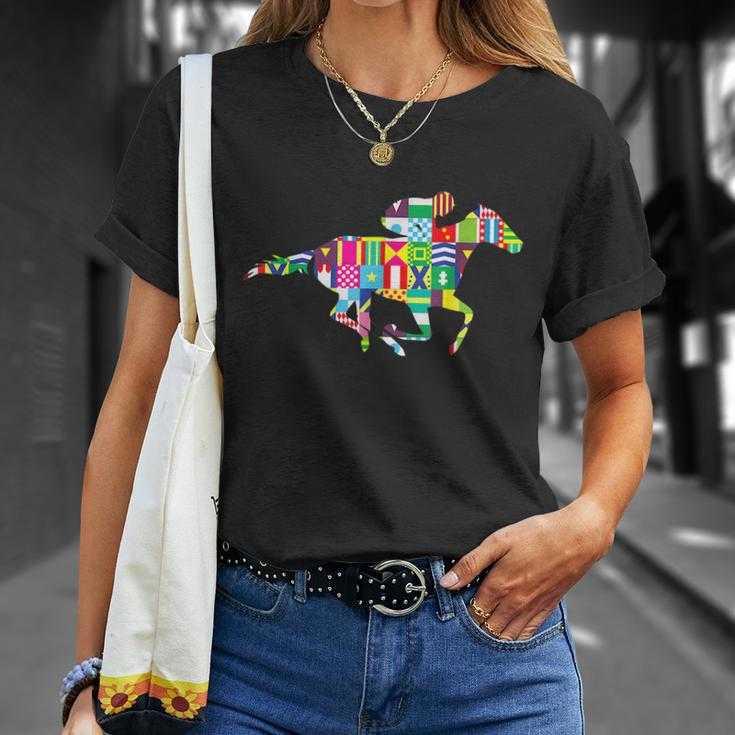 Cute Kentucky Horse Racing Silks Unisex T-Shirt Gifts for Her