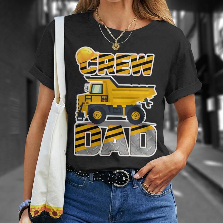Dad Birthday Crew Construction Party T-shirt Gifts for Her