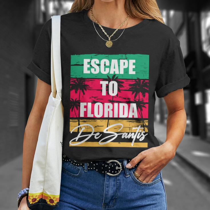 Desantis Escape To Florida Gift Unisex T-Shirt Gifts for Her