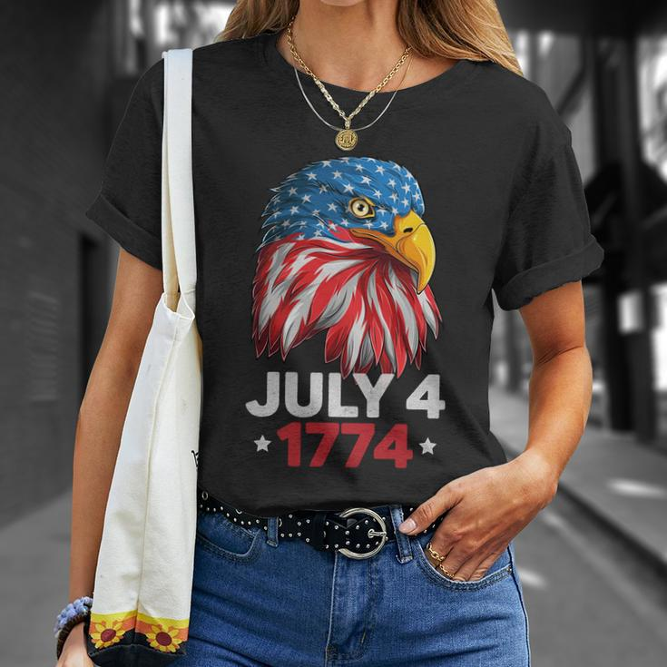 Eagle 4Th Of July Usa American Flag American Patriotic Eagle Gift Unisex T-Shirt Gifts for Her