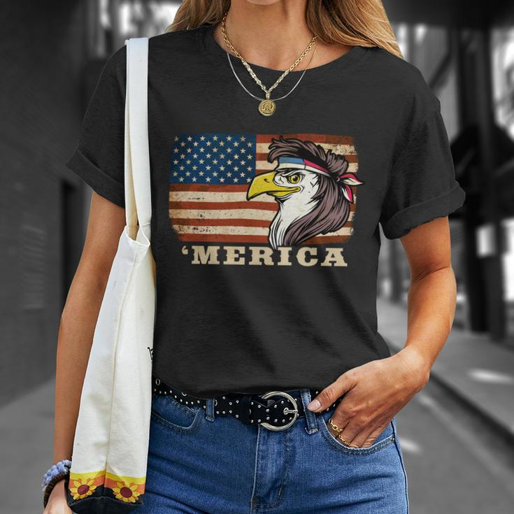 Eagle Mullet Usa American Flag Merica 4Th Of July Meaningful Gift Unisex T-Shirt Gifts for Her