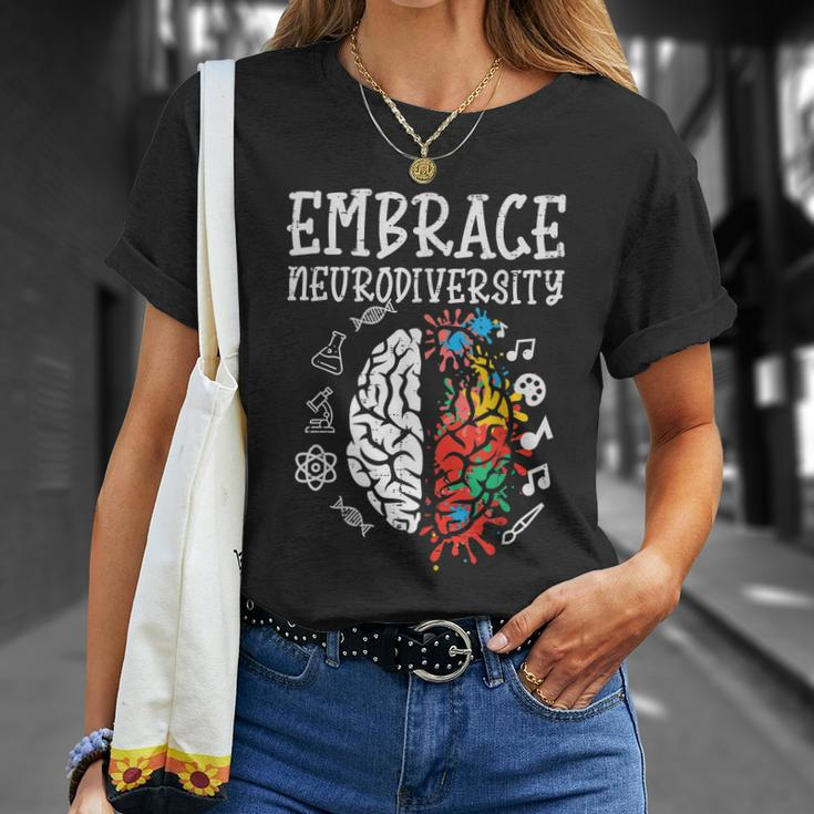 Embrace Neurodiversity Autism Awareness Asd Men Women Kids Unisex T-Shirt Gifts for Her
