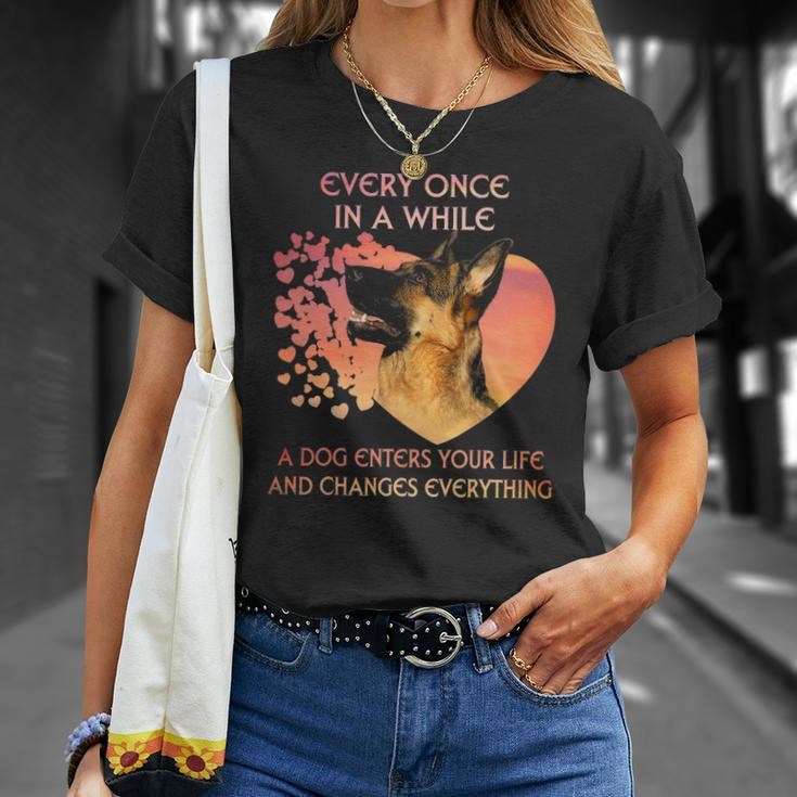 Every Once In A While A Dutch Shepherd Enters You Life Unisex T-Shirt Gifts for Her