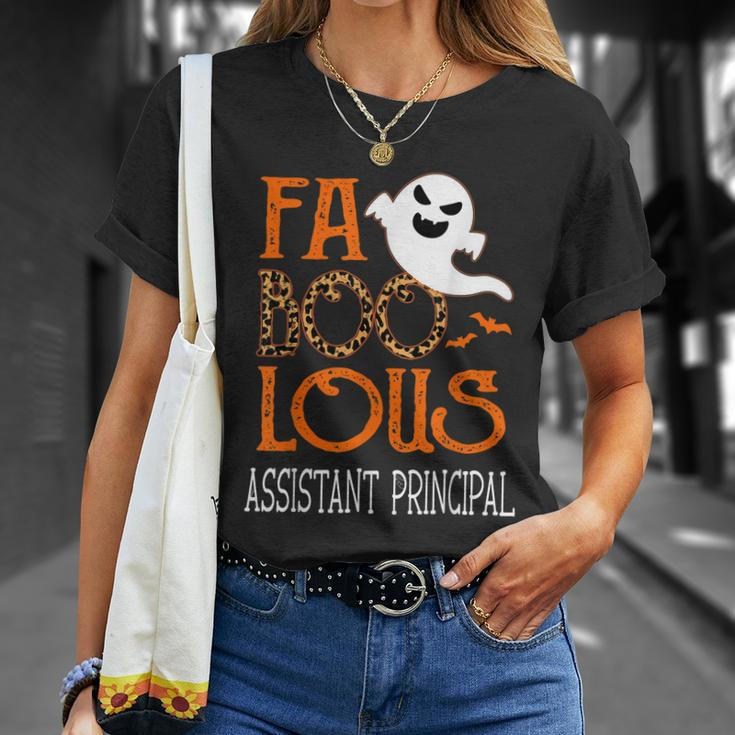 Faboolous Assistant Principal On Halloween Party Funny Ghost Unisex T-Shirt Gifts for Her