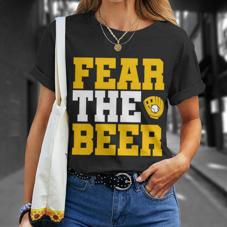 Fear The Beer Milwaukee Baseball Tshirt Unisex T-Shirt Gifts for Her