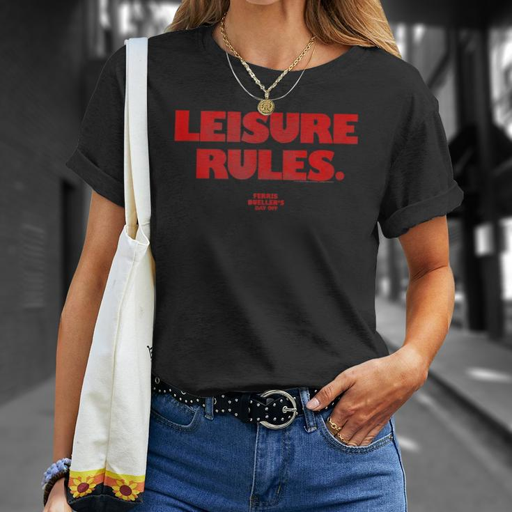 Ferris Bueller&8217S Day Off Leisure Rules Unisex T-Shirt Gifts for Her