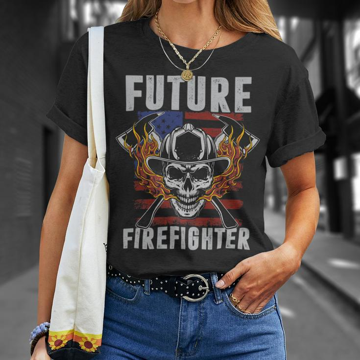 Firefighter Future Firefighter Profession Unisex T-Shirt Gifts for Her