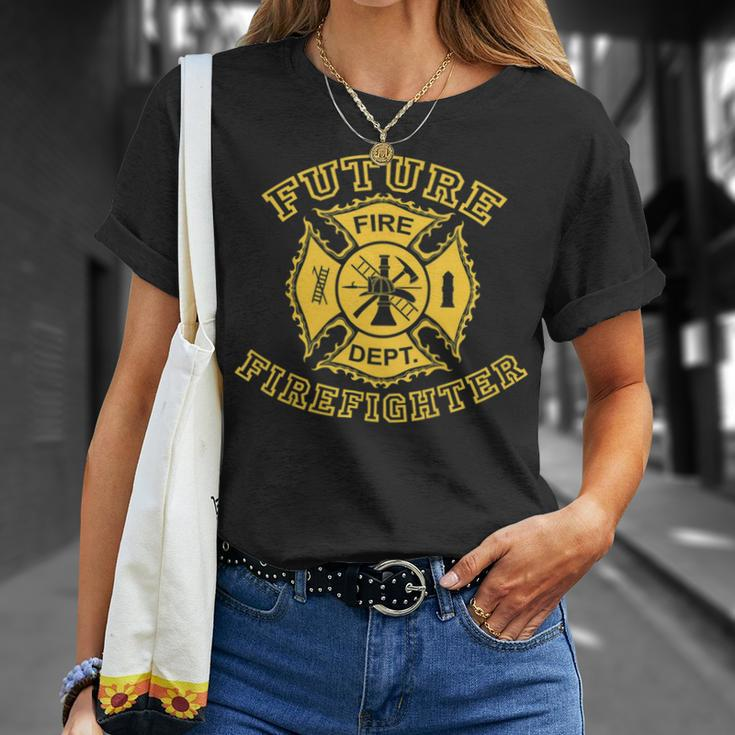 Firefighter Future Firefighter Unisex T-Shirt Gifts for Her