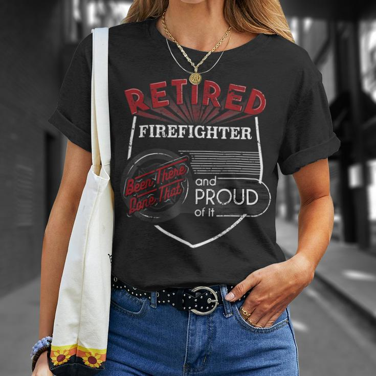 Firefighter Retired Firefighter Firefighter Retirement Gift Unisex T-Shirt Gifts for Her