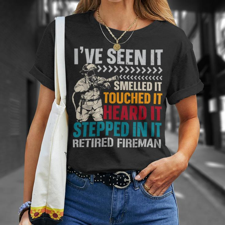Firefighter Retired Fireman Firefighting Firefighter Fire Rescue V3 Unisex T-Shirt Gifts for Her
