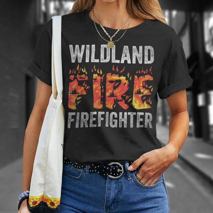 Firefighter Wildland Fire Rescue Department Firefighters Firemen V2 Unisex T-Shirt Gifts for Her