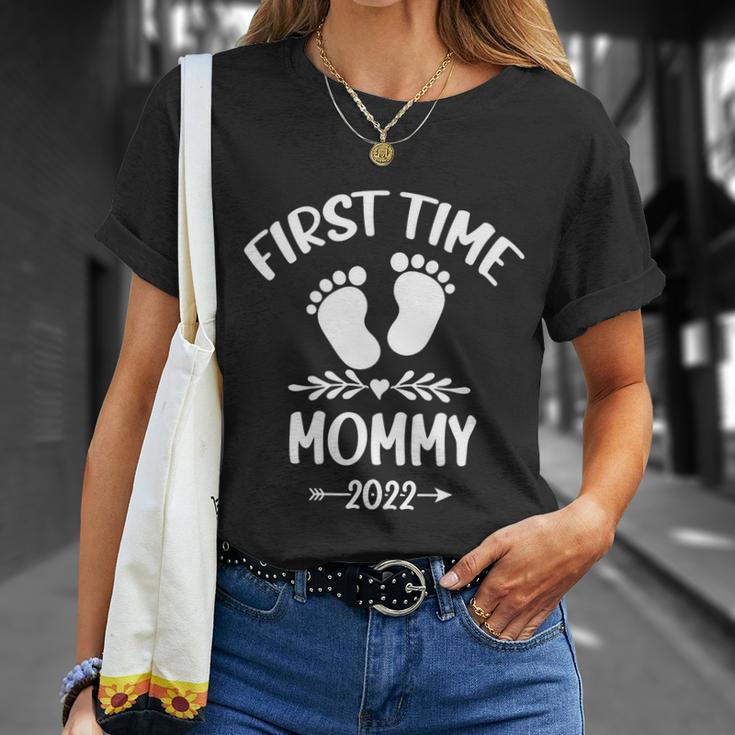 First Time Mommy 2022 Funny New Mom Promoted To Mommy Unisex T-Shirt Gifts for Her