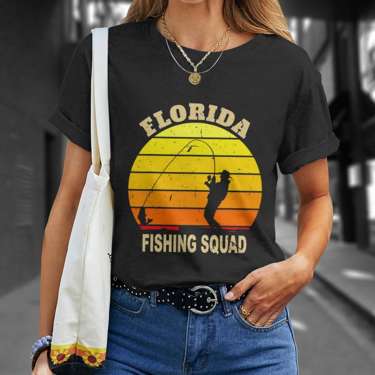 Florida Fishing Squad For Deep Sea Funny Fisherman Unisex T-Shirt Gifts for Her