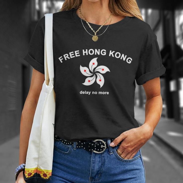 Free Hong Kong Delay No More Unisex T-Shirt Gifts for Her