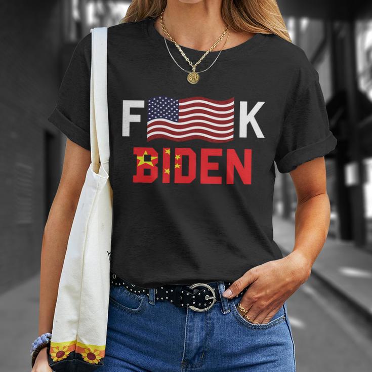 Funny Anti Biden Fjb Bare Shelves Bareshelves Biden Sucks Political Humor Unisex T-Shirt Gifts for Her