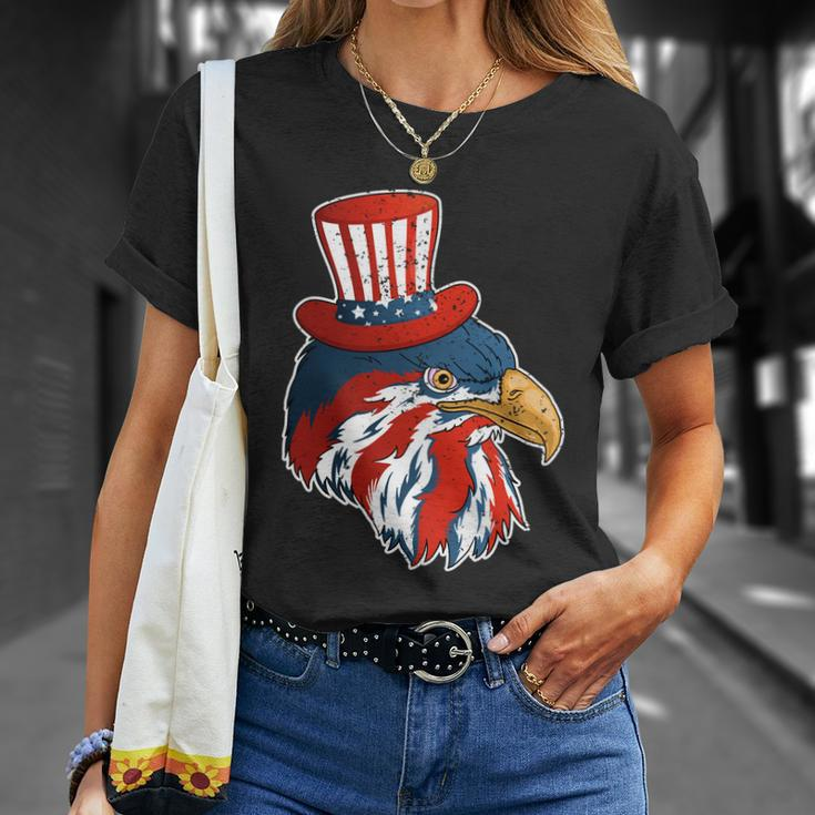 Funny Eagle Mullet 4Th Of July Cute Gift With American Flag Funny Gift Unisex T-Shirt Gifts for Her