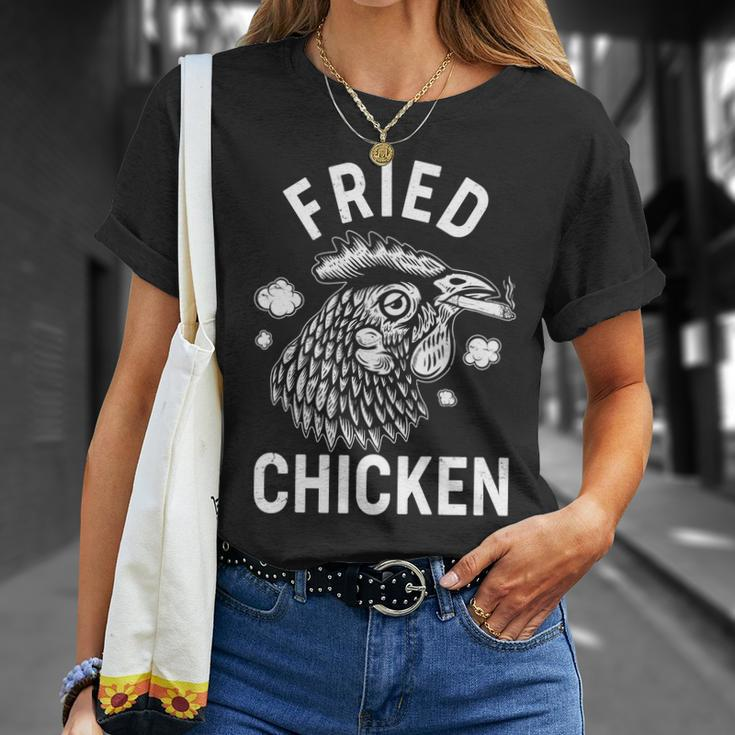 Funny Fried Chicken Smoking Joint Unisex T-Shirt Gifts for Her