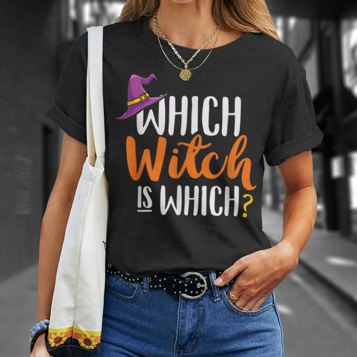 Funny Grammar Halloween Teachers Which Witch Is Which Unisex T-Shirt Gifts for Her