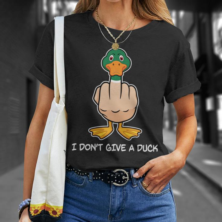Funny I Dont Give A Duck Tshirt Unisex T-Shirt Gifts for Her