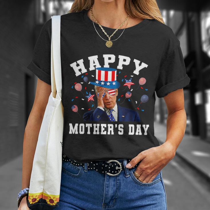 Funny Joe Biden Happy 4Th Of July Confused Mothers Day Unisex T-Shirt Gifts for Her