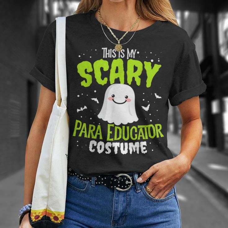 Funny Para Educator Halloween School Nothing Scares Easy Costume Unisex T-Shirt Gifts for Her