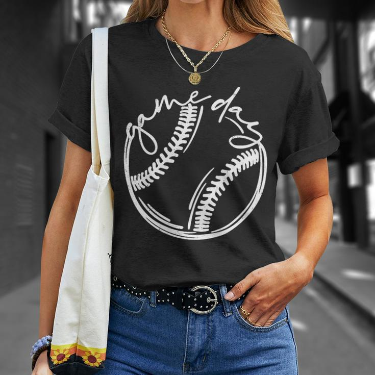 Game Day Baseball Unisex T-Shirt Gifts for Her