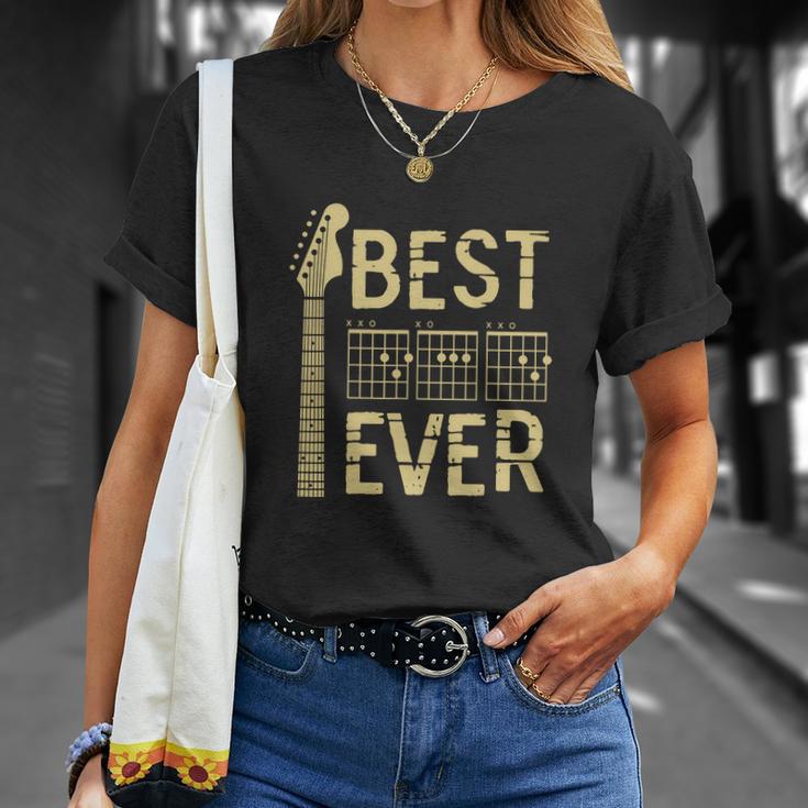 Guitarist Father Best Dad Ever D A D Chord Gifts Guitar Unisex T-Shirt Gifts for Her