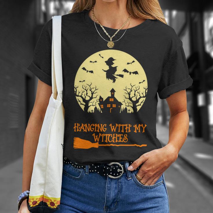 Hanging With My Witches Halloween Quote Unisex T-Shirt Gifts for Her