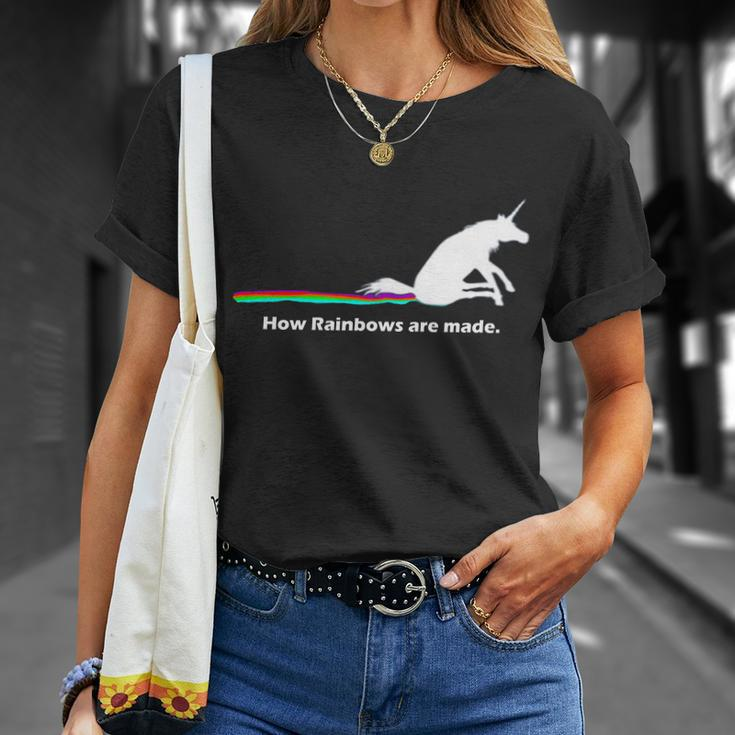 How Rainbows Are Made Unicorn Tshirt Unisex T-Shirt Gifts for Her